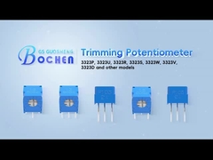 3323 Série 0,5W 1k 2k 5k 10k 20k 50k ohms Potenciômetro de trituração de cermet de giro único